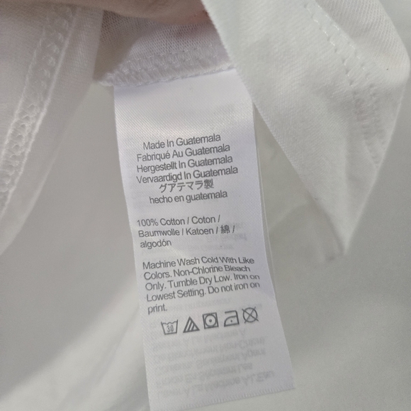 NWOT J Crew Factory American Flag White Graphic T-Shirt - Picture 4 of 4